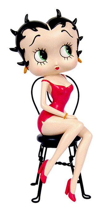 Betty Boop On Chair - Click Image to Close